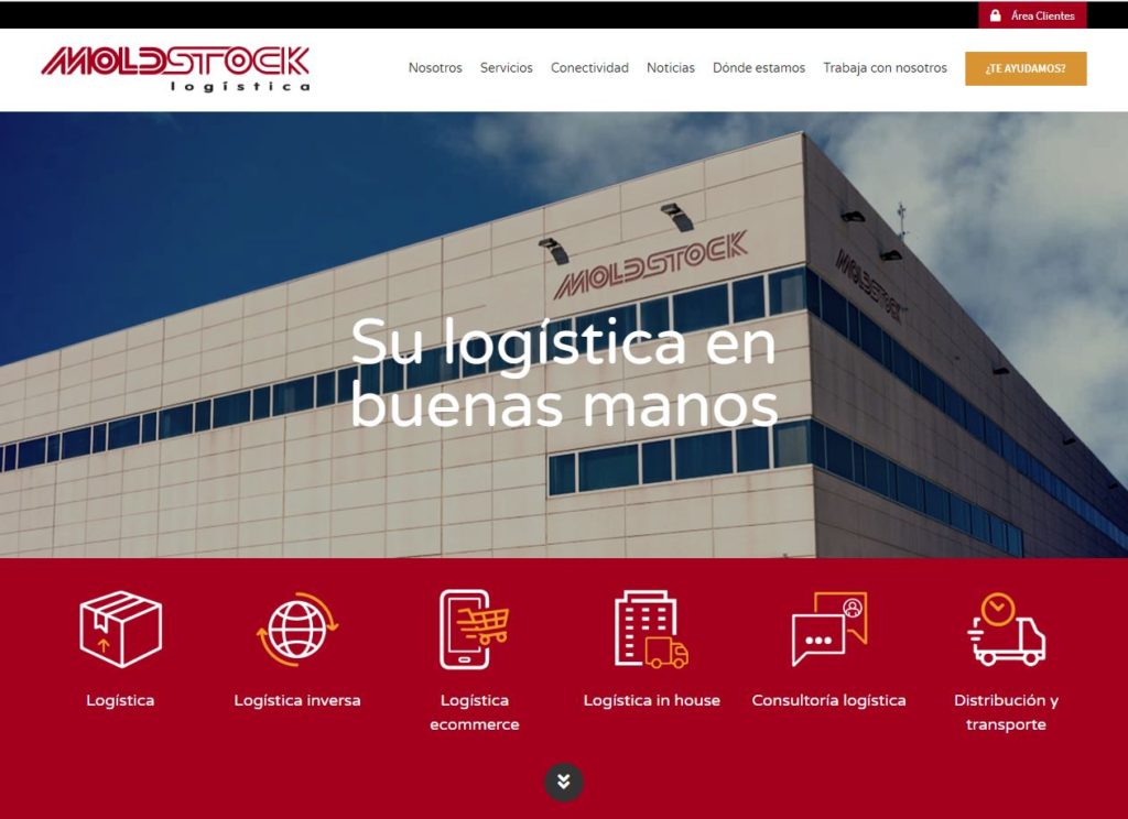 MOLDSTOCK Logística renueva su página web adaptándola a los requerimientos del mercado logístico