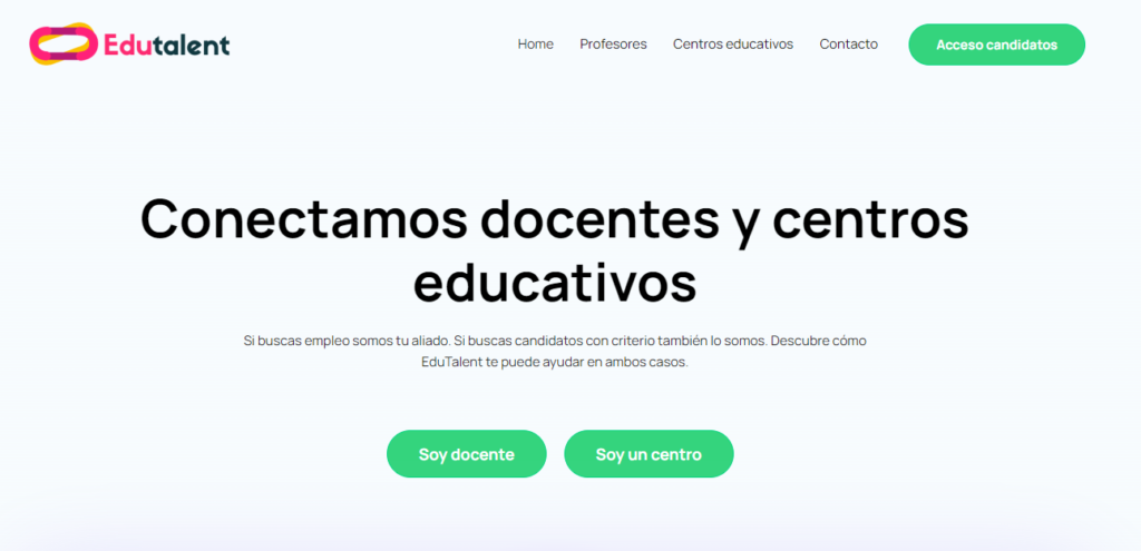 La plataforma online Edutalent ayuda a conectar a los profesores y centros educativos